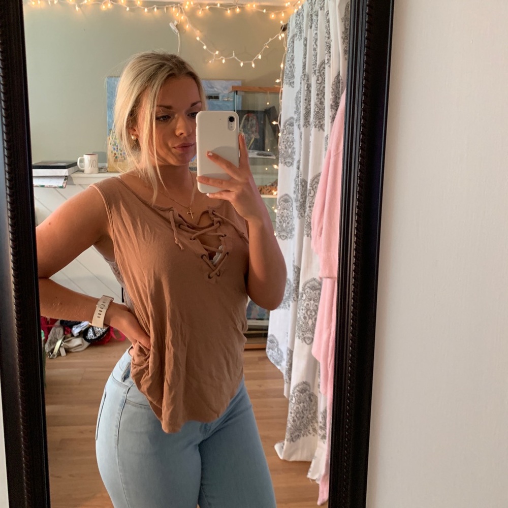 Lace up top